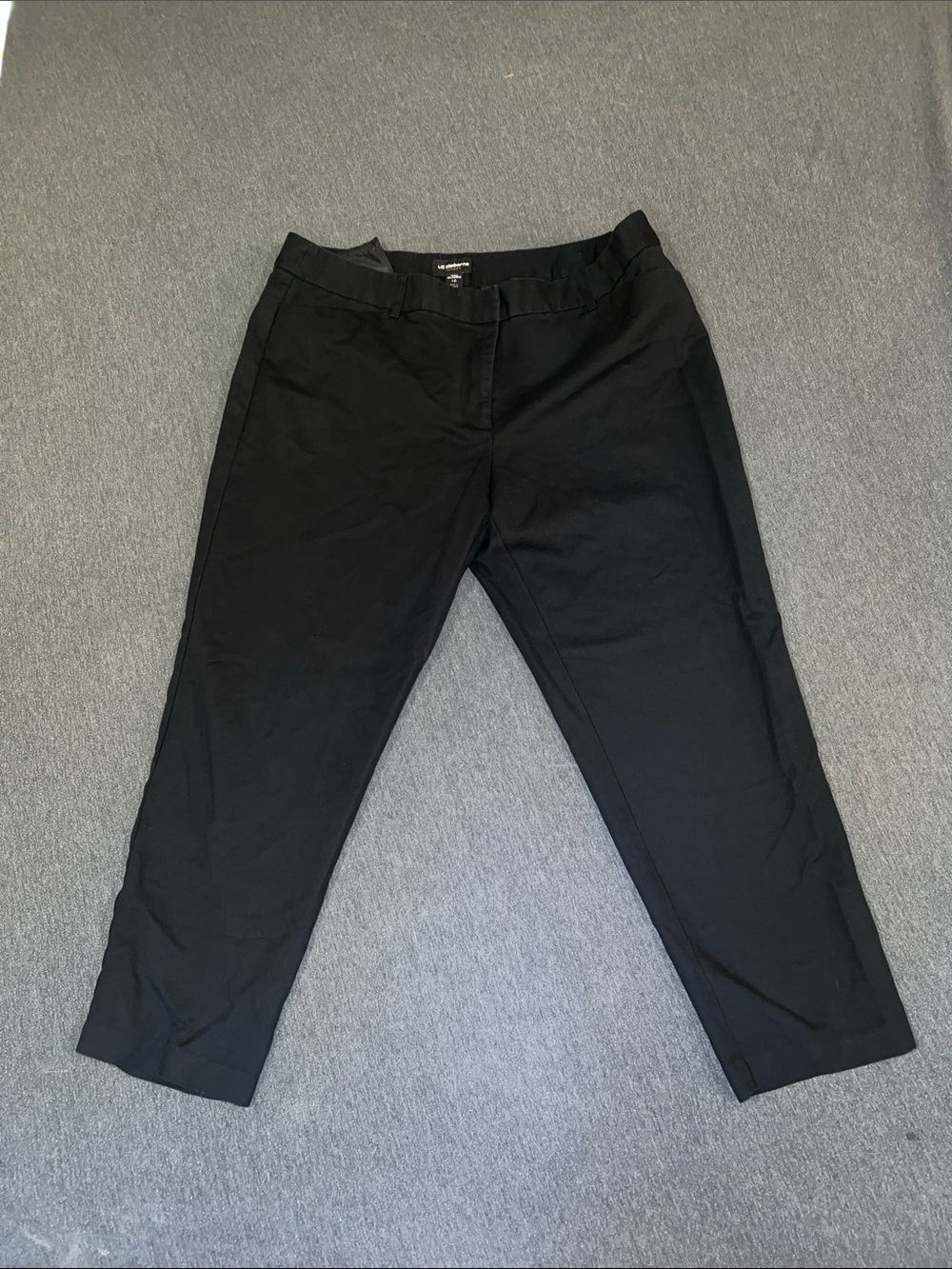 Liz Claiborne Black Women's Straight-Leg Trousers